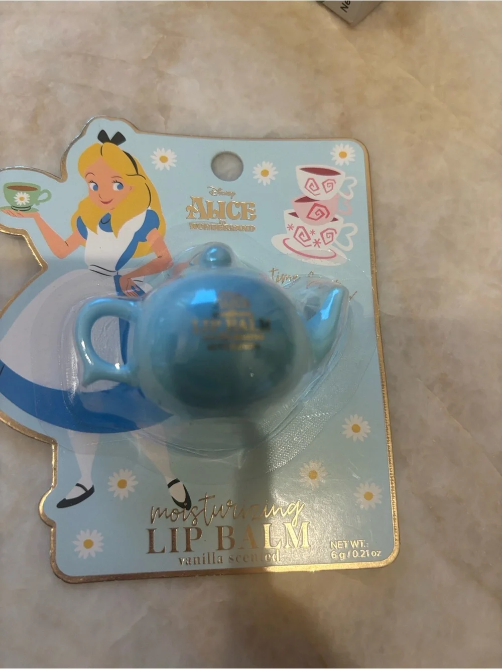 Disney Alice in Wonderland Blue Teapot Lip Balm